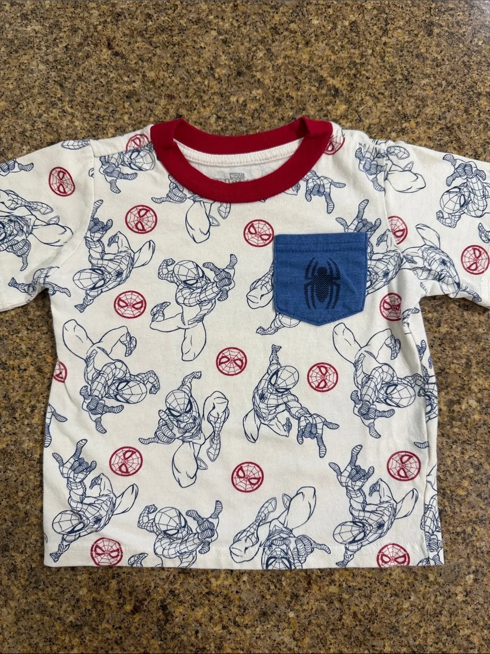 Spiderman Red, Blue & White Kids Pajama Set